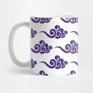 Purple Chinese Clouds Pattern Mug